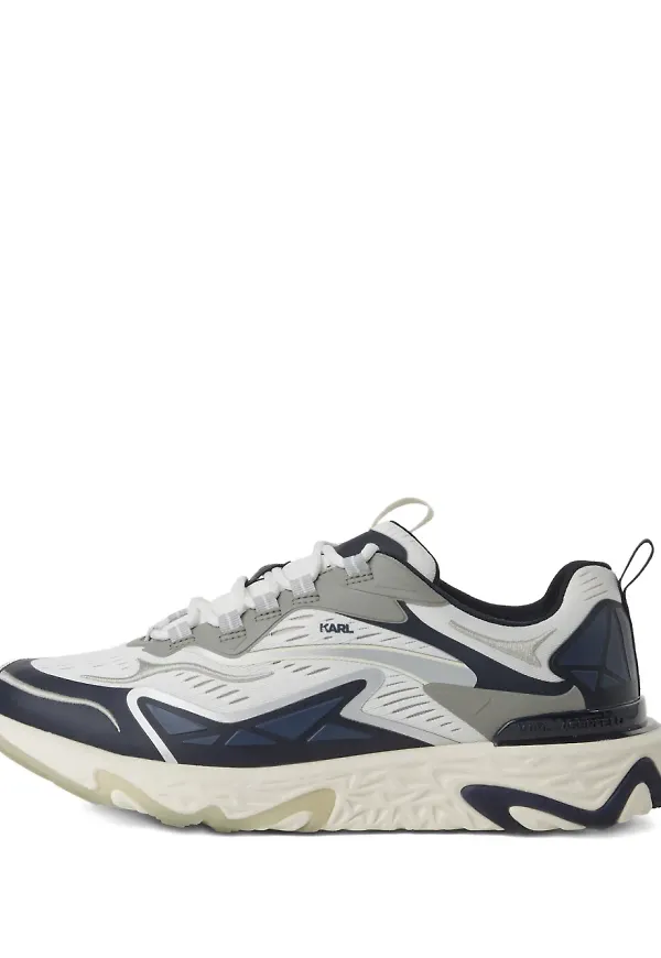 Karl Lagerfeld Jeans sneakers med panel - Blå