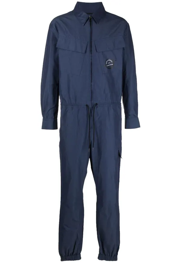 Karl Lagerfeld jumpsuit med dragsko - Blå