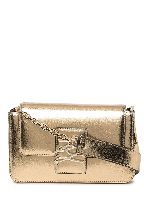 Karl Lagerfeld K/Autograph axelväska - Guldfärgad
