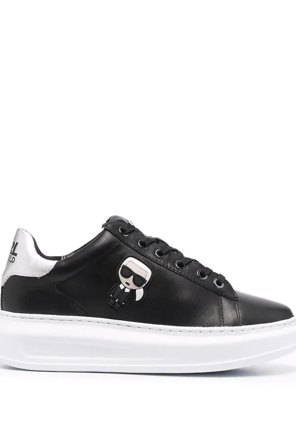 Karl Lagerfeld K/Ikonic platåsneakers - Svart