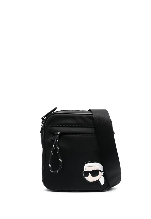 Karl Lagerfeld K/Ikonik axelremsväska - Svart