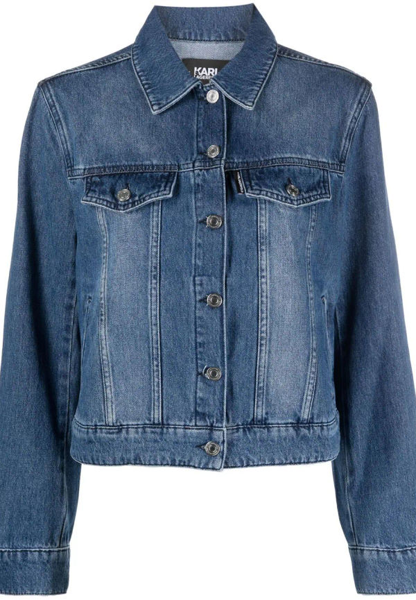 Karl Lagerfeld K/Ikonik jeansjacka - Blå