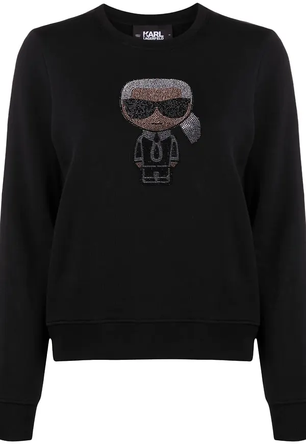 Karl Lagerfeld K/Ikonik tröja - Svart