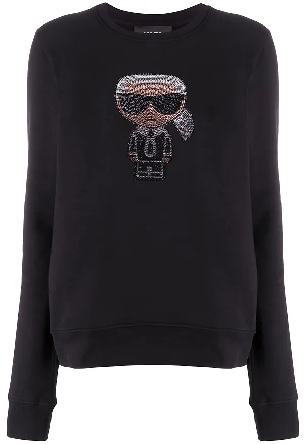 Karl Lagerfeld K/Ikonik tröja - Svart