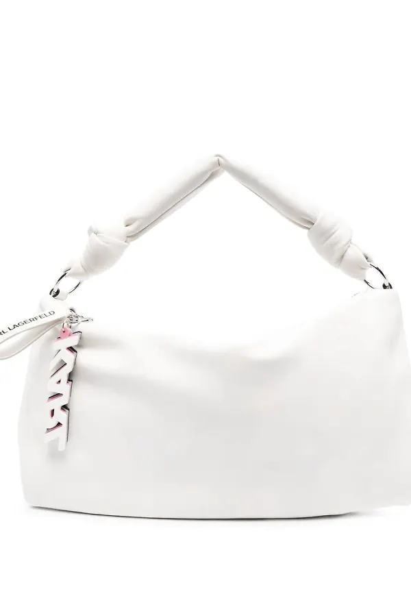 Karl Lagerfeld K/Knotted axelväska - Vit