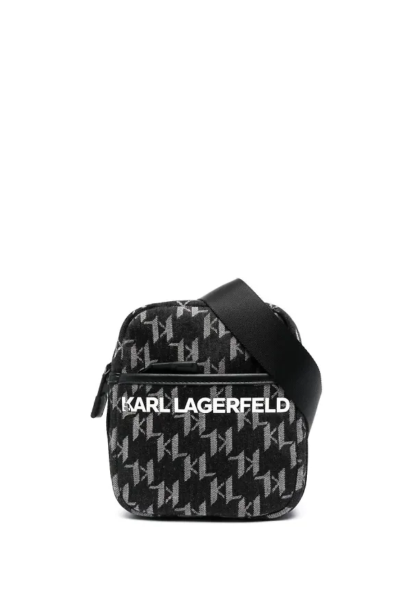Karl Lagerfeld K/Monogram axelremsväska - Grå