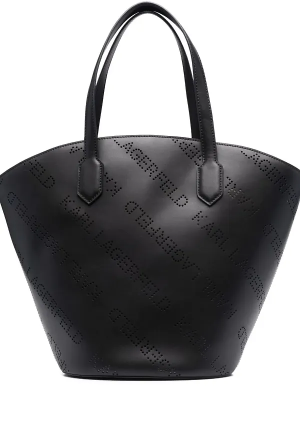Karl Lagerfeld K/Punched totebag - Svart