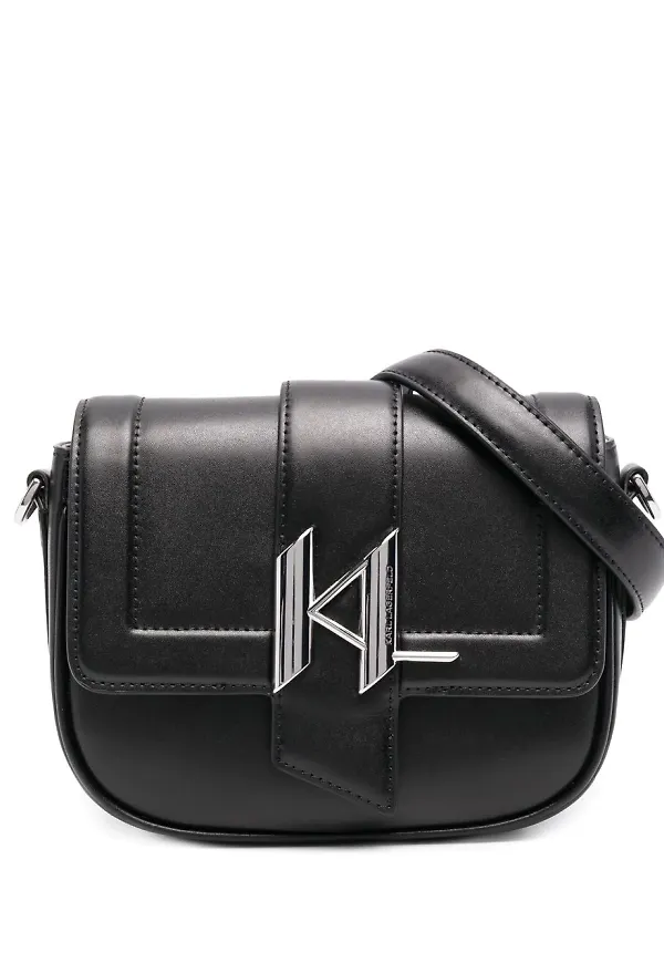 Karl Lagerfeld K/Saddle axelremsväska - Svart