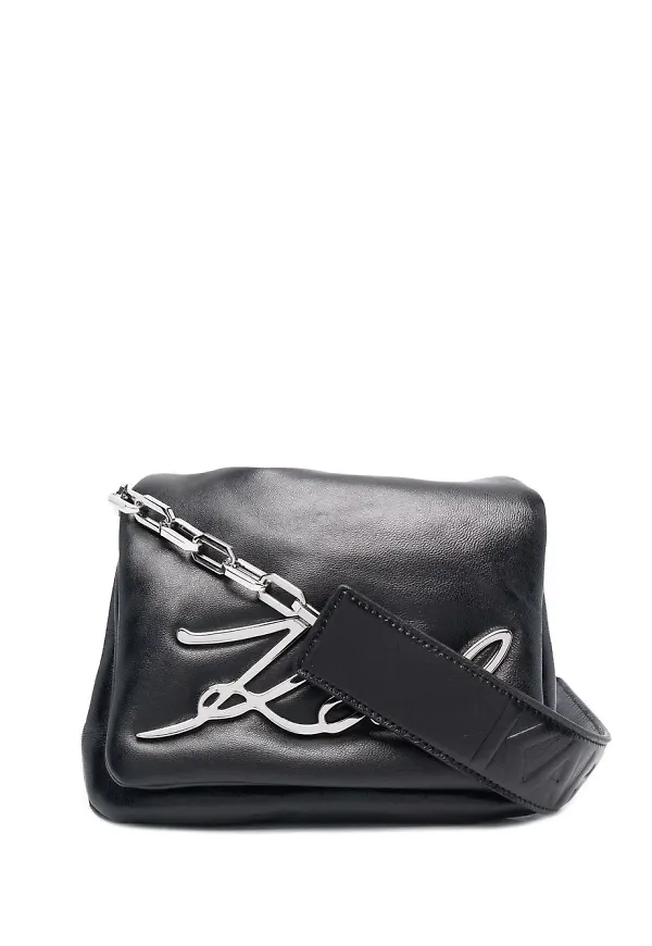 Karl Lagerfeld K/Signature liten axelväska - Svart