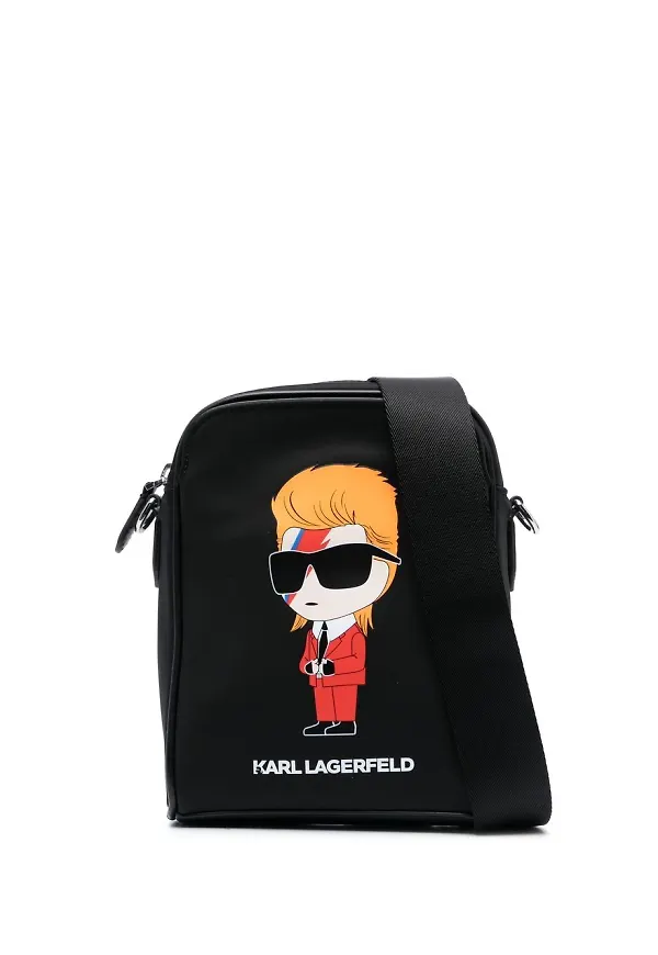 Karl Lagerfeld K/Superstars axelremsväska - Svart
