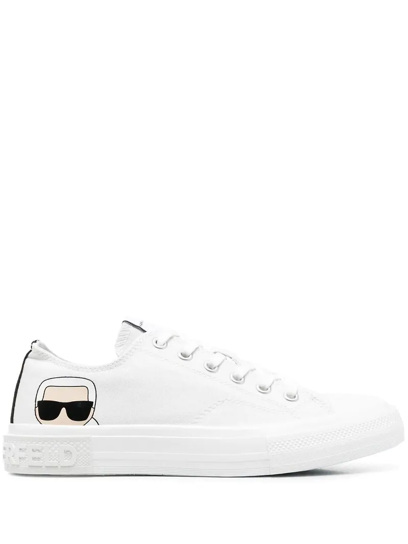 Karl Lagerfeld Kampus tygsneakers - Vit