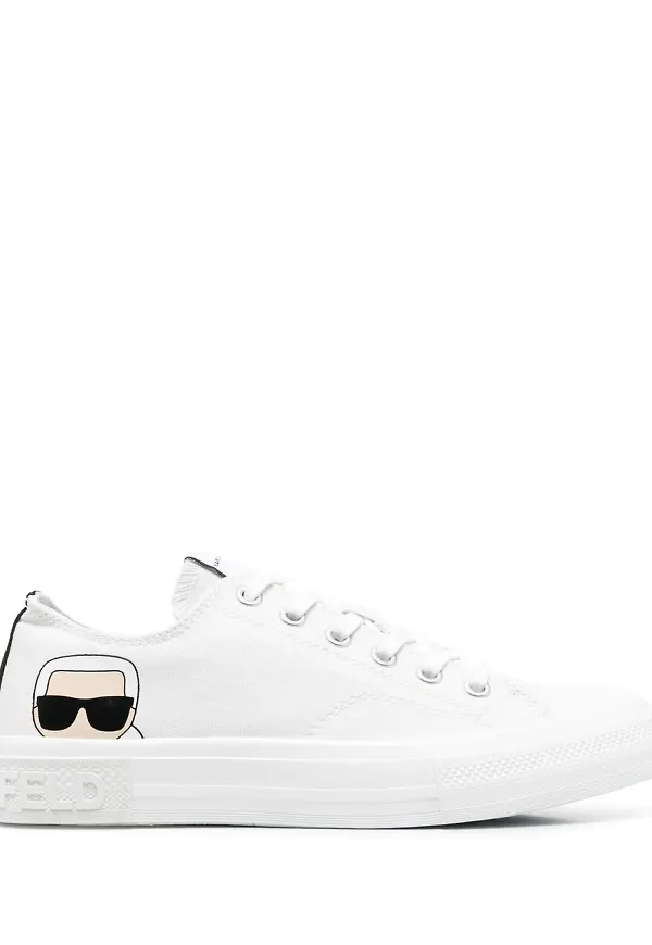 Karl Lagerfeld Kampus tygsneakers - Vit