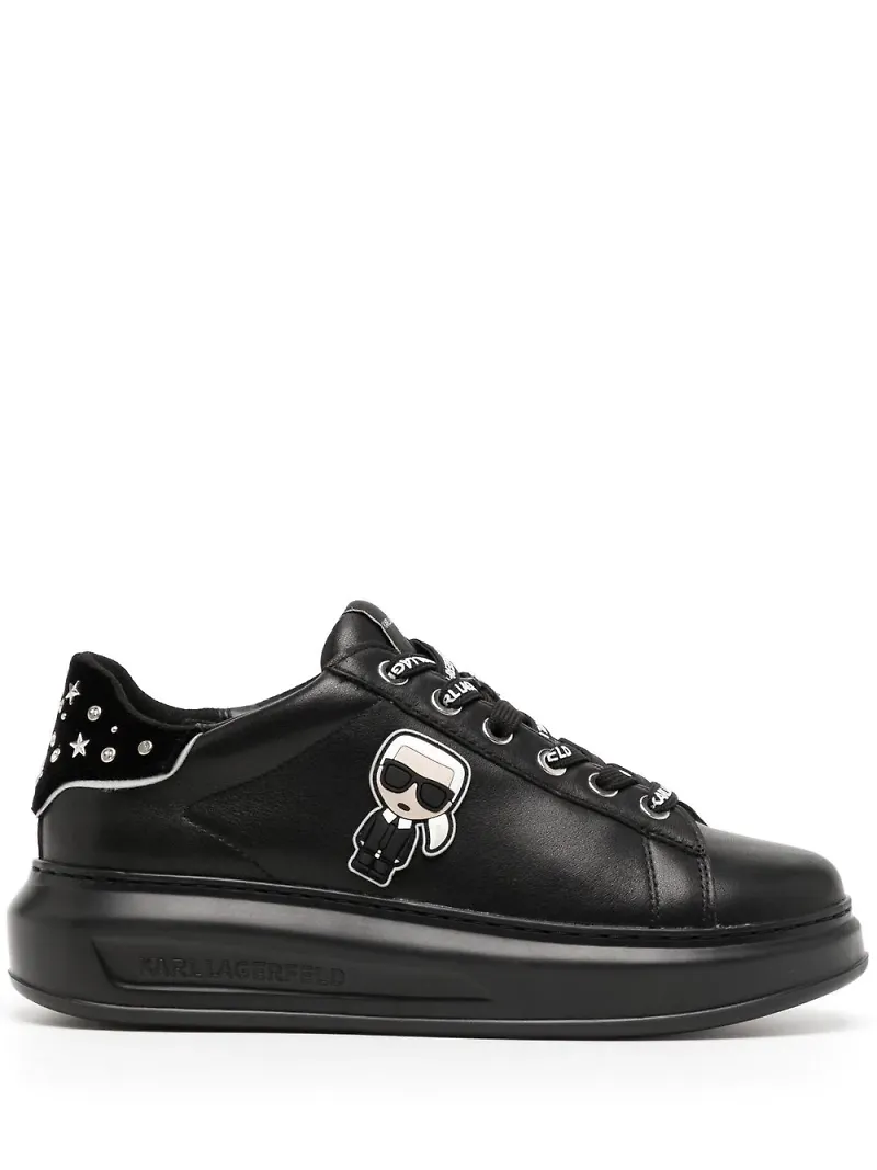 Karl Lagerfeld Kapri Ikon sneakers med strass - Svart