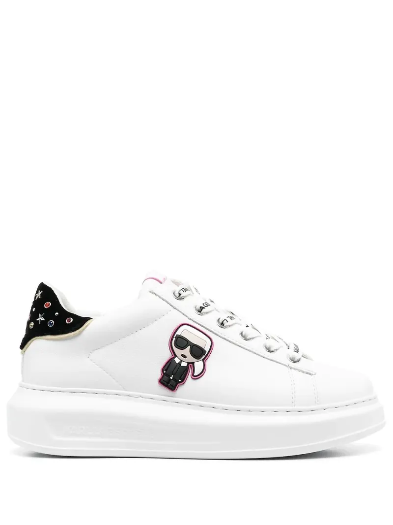 Karl Lagerfeld Kapri K/Ikonic låga sneakers - Vit