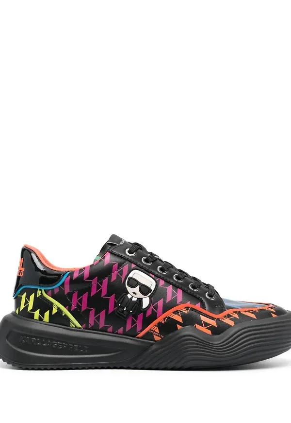 Karl Lagerfeld Kapri Run Ikonic Mono Lo sneakers - Svart