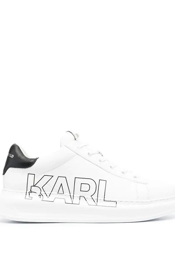 Karl Lagerfeld Kapri sneakers med logotyp - Vit