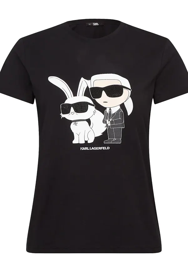 Karl Lagerfeld Karl & Choupette t-shirt - Svart