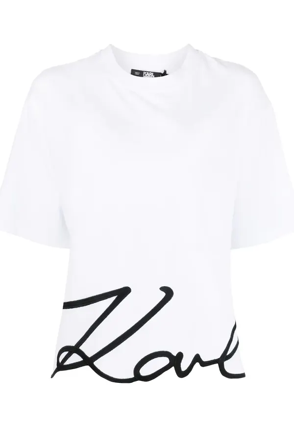 Karl Lagerfeld Karl Signature t-shirt - Vit