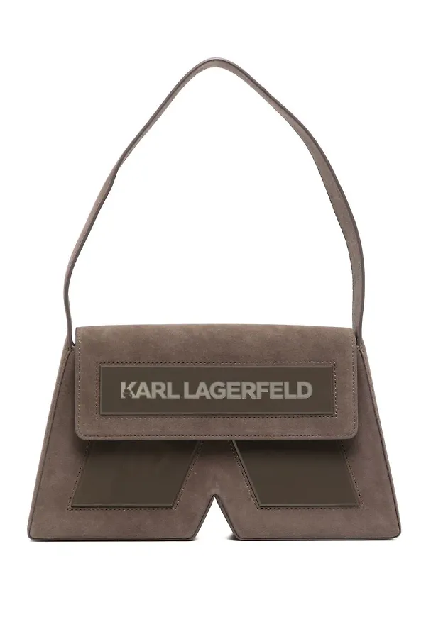 Karl Lagerfeld Kessential K axelväska - Brun