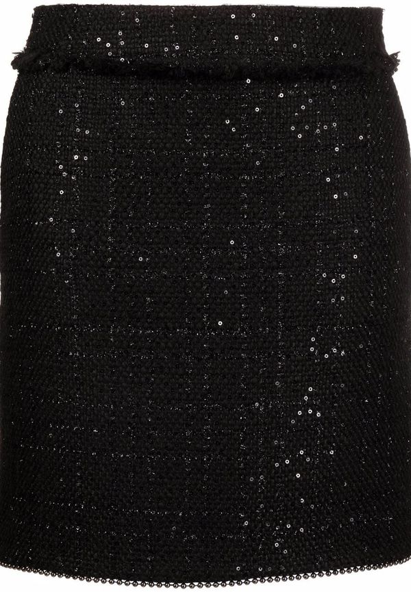 Karl Lagerfeld kjol med hög midja - Svart