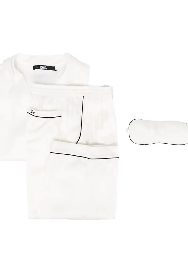 Karl Lagerfeld KL-Signature pyjamas - Vit