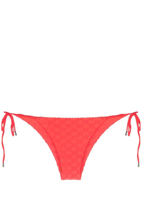 Karl Lagerfeld KL bikinitrosor med monogram - Röd
