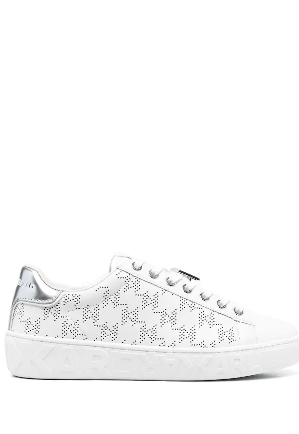 Karl Lagerfeld Kupsole låga sneakers - Vit