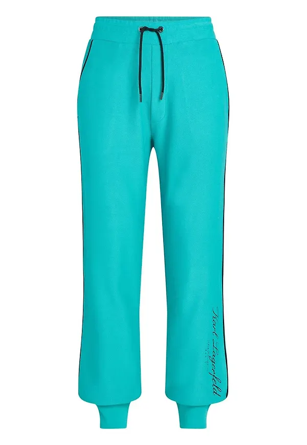 Karl Lagerfeld logo-print drawstring sweatpants - Grön
