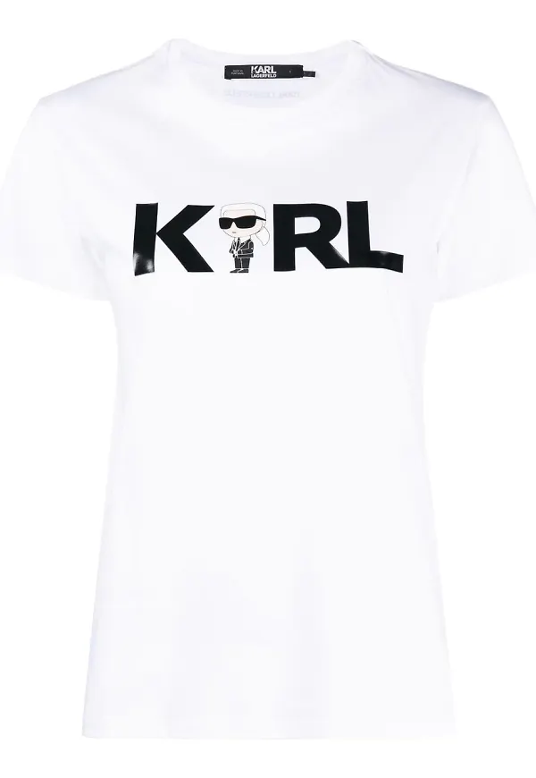 Karl Lagerfeld logo-print T-shirt - Vit