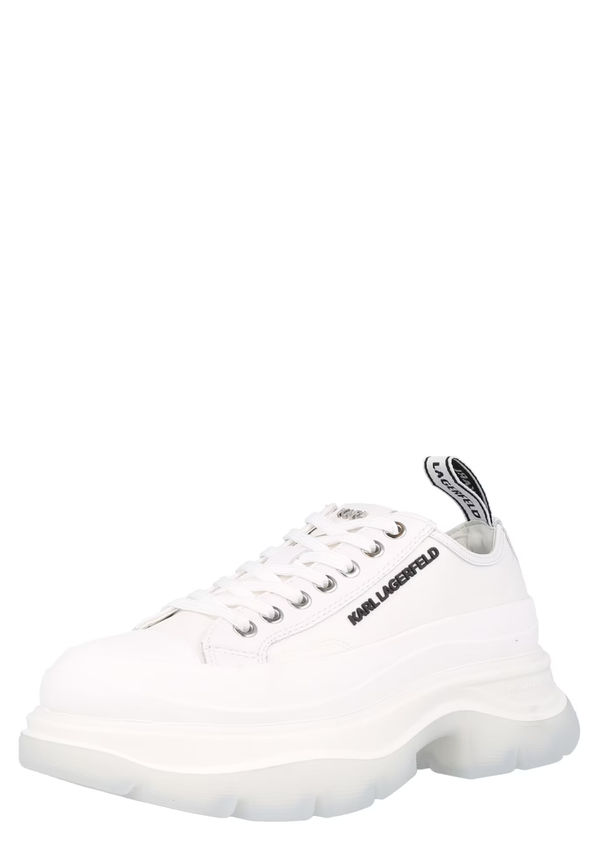Karl Lagerfeld Låg sneaker 'LUNA' svart / vit