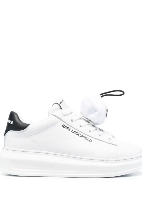 Karl Lagerfeld låga sneakers i oversize-modell - Vit
