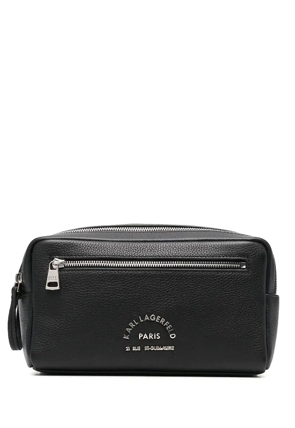 Karl Lagerfeld necessär med logotyp - Svart