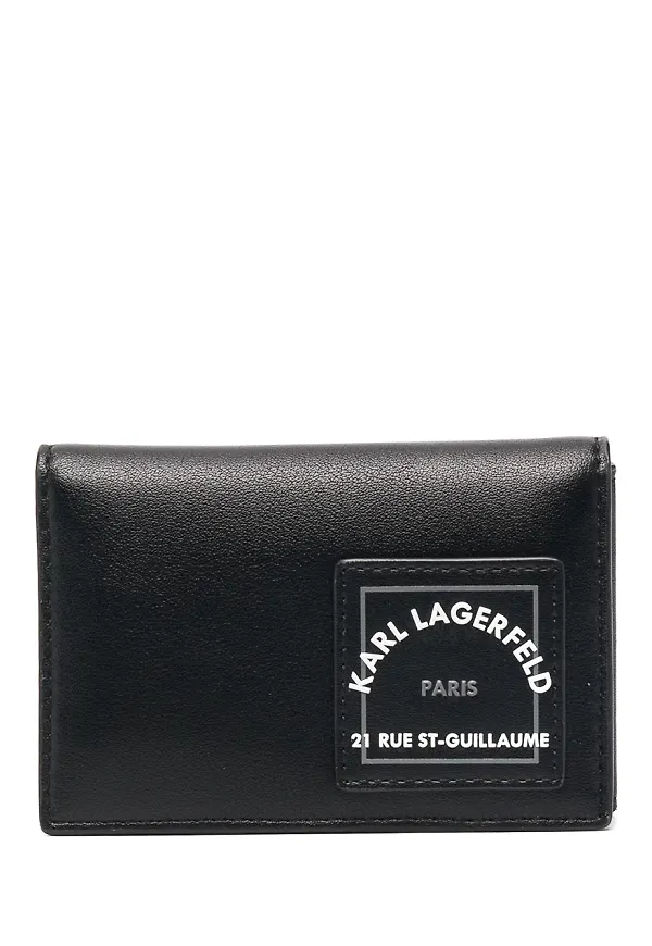 Karl Lagerfeld plånbok med logotyp - Svart