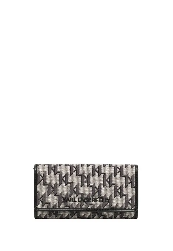 Karl Lagerfeld plånbok med monogram - Brun