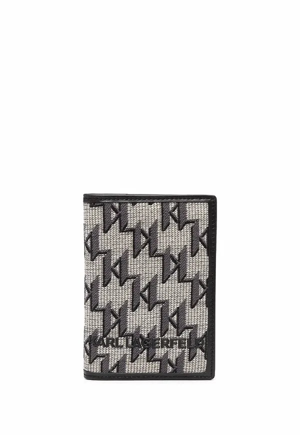 Karl Lagerfeld plånbok med monogram - Neutral