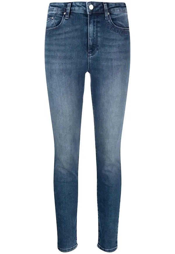 Karl Lagerfeld raka straight-jeans - Blå