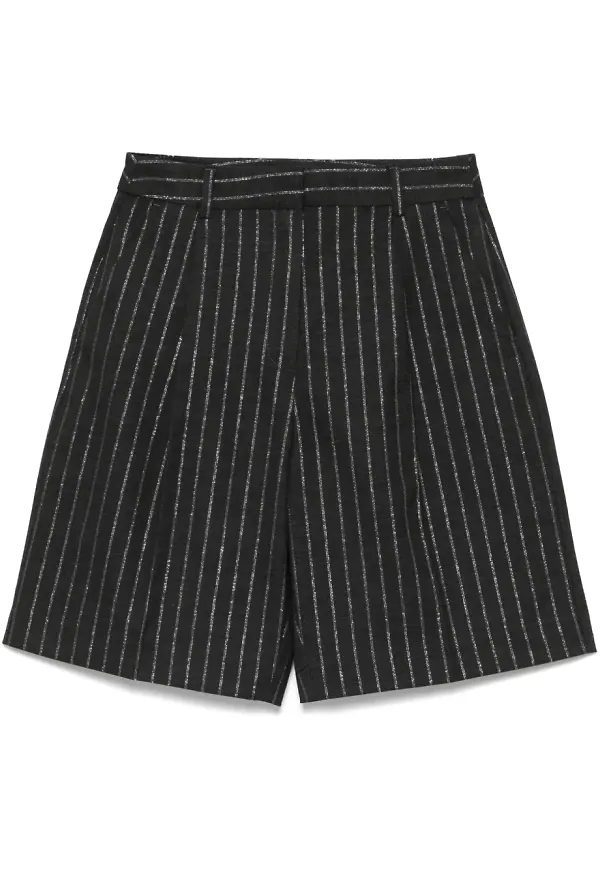 Karl Lagerfeld randiga shorts - Svart