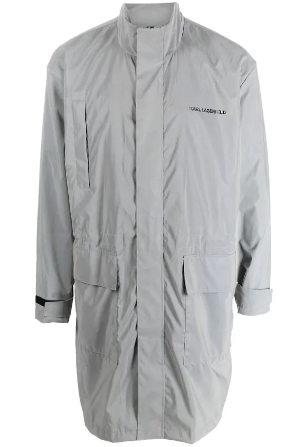 Karl Lagerfeld reflekterande parkas - Grå