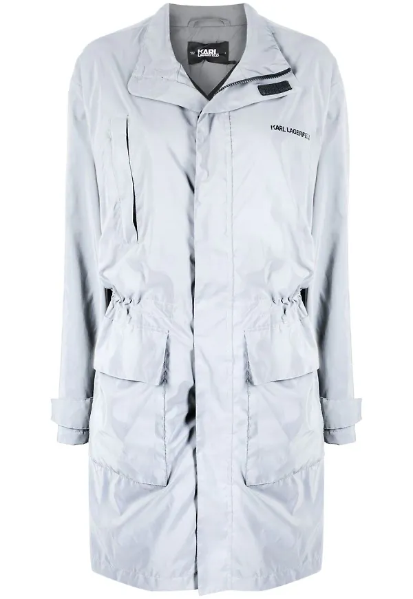 Karl Lagerfeld reflekterande parkas - Grå