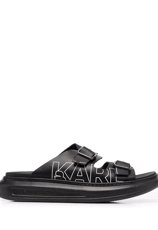 Karl Lagerfeld sandaler med logotyp - Svart