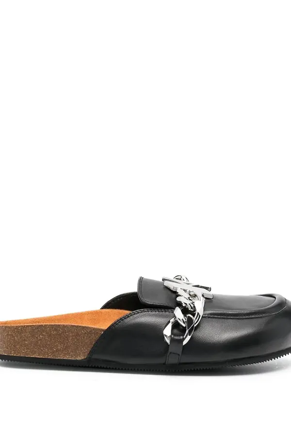 Karl Lagerfeld slip-ons med kedjedetalj - Svart