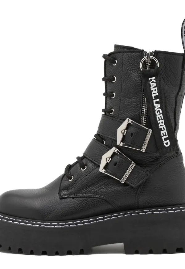 Karl Lagerfeld Snörda skor Svart, Dam