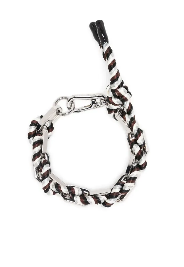 Karl Lagerfeld Summer vävt armband - Silverfärgad