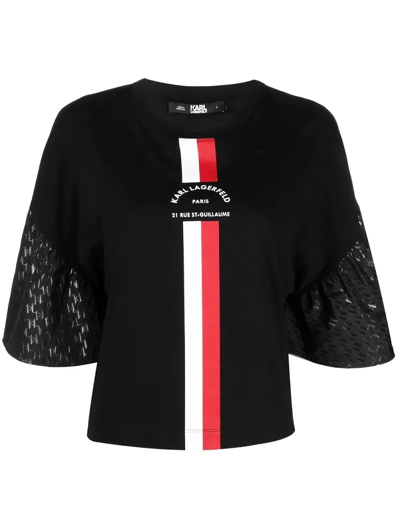 Karl Lagerfeld t-shirt med logotyp - Svart