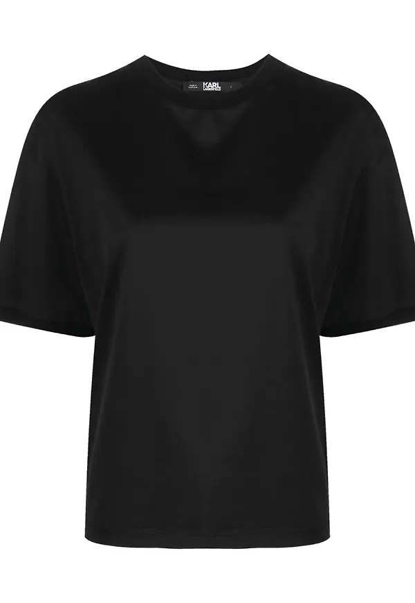 Karl Lagerfeld t-shirt med logotyp - Svart