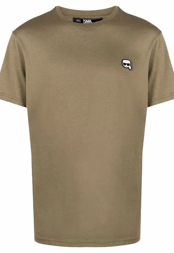 Karl Lagerfeld t-shirt med märke - Grön