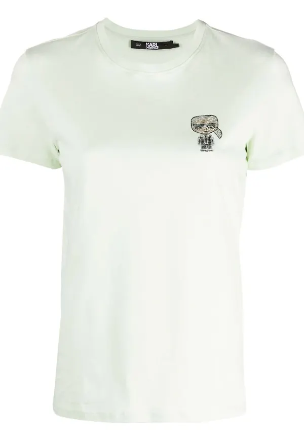 Karl Lagerfeld t-shirt med tryck - Grön