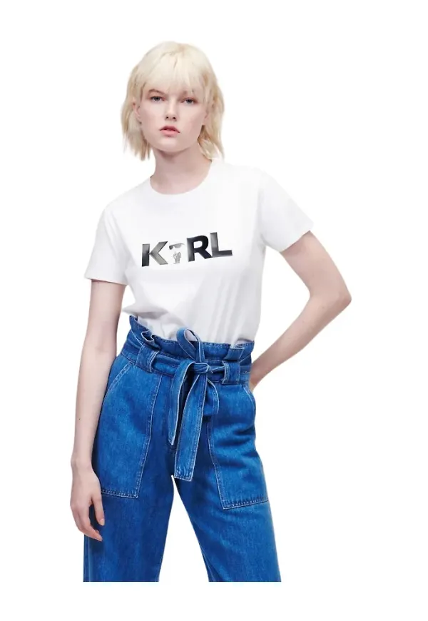 Karl Lagerfeld T-shirts Vit, Dam