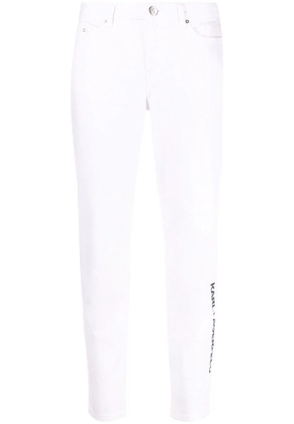 Karl Lagerfeld tapered-jeans - Vit