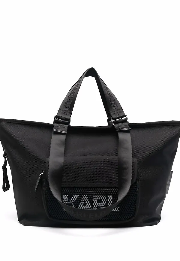 Karl Lagerfeld totebag med meshpanel - Svart